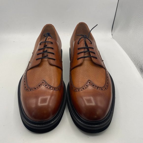 FSJ Brown Wingtip Shoes Vintage Lace Up Oxfords main image 4